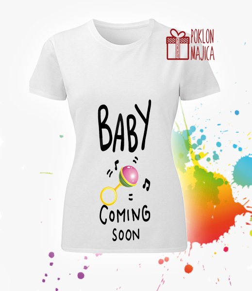 Majice sa stampom natpisom slikom/Za trudnice/baby coming soon.jpg